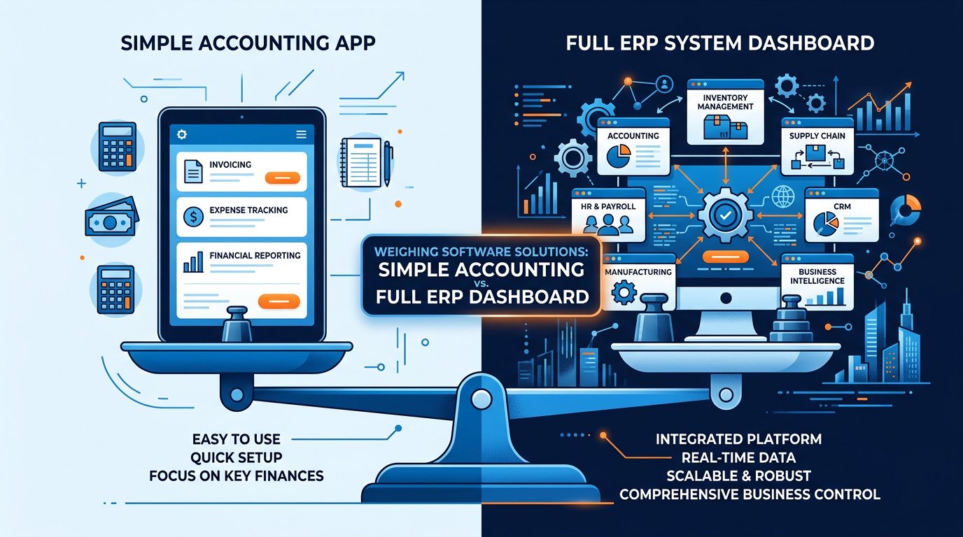 ERP vs accounting software: which does your business actually need?