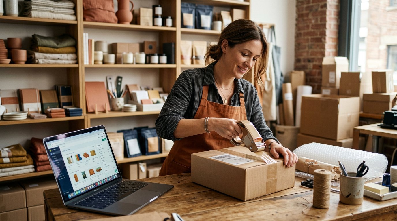 A brick-and-mortar shop — from offline to online sales