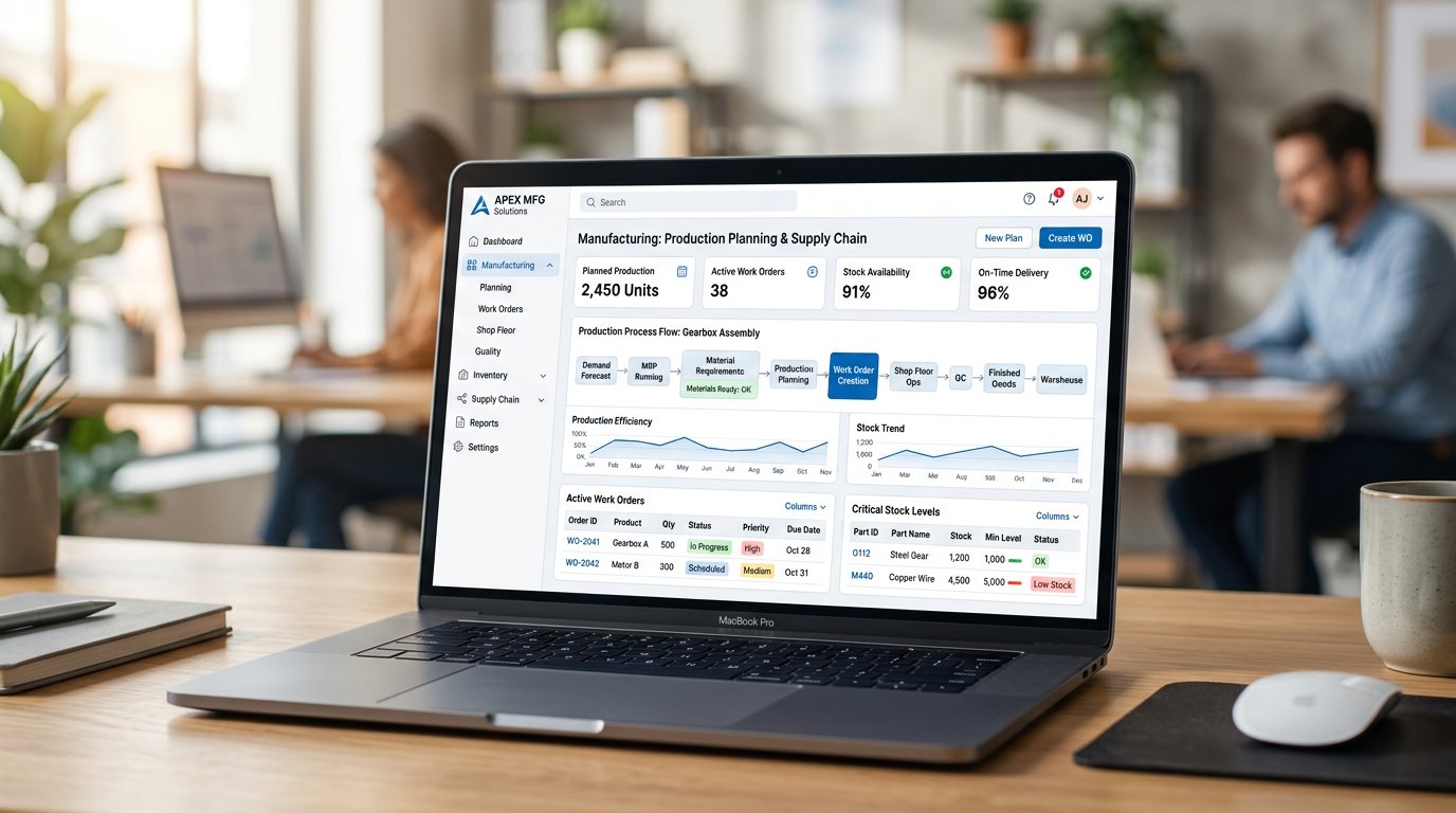 ERP manufacturing & supply chain module
